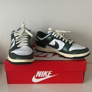 Women’s Nike Dunk Low in white/pro green-coconut milk